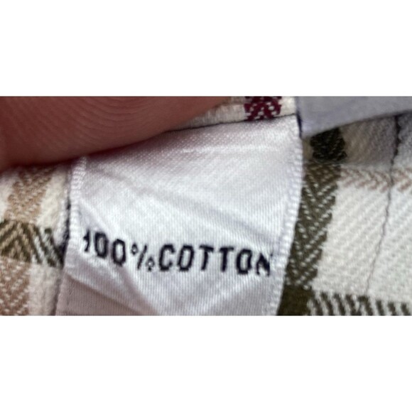 BARBOUR Mens Bank Tattersalls Regular Shirt M Plaid Beige Country Hipster - Picture 10 of 16